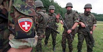مجموعة من الجنود السويسريين