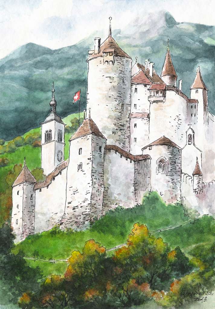 格鲁耶尔(Gruyère)城堡