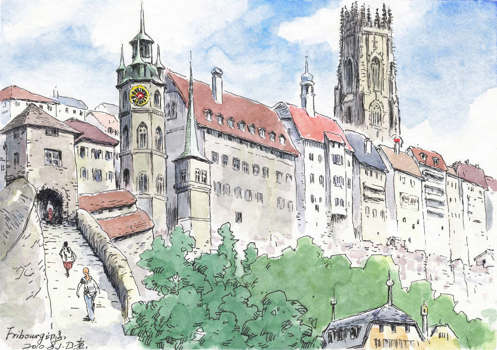 双语城市弗里堡(Fribourg,Freiburg)