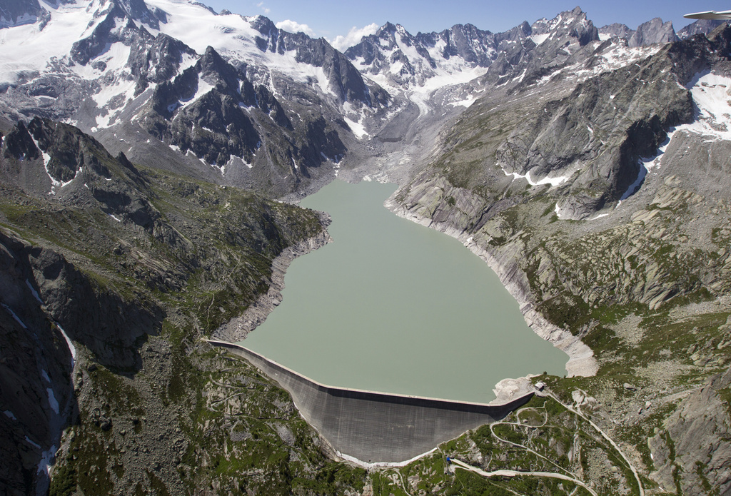Водохранилище Албинья в кантоне Граубюнден (Lago da L Albigna).