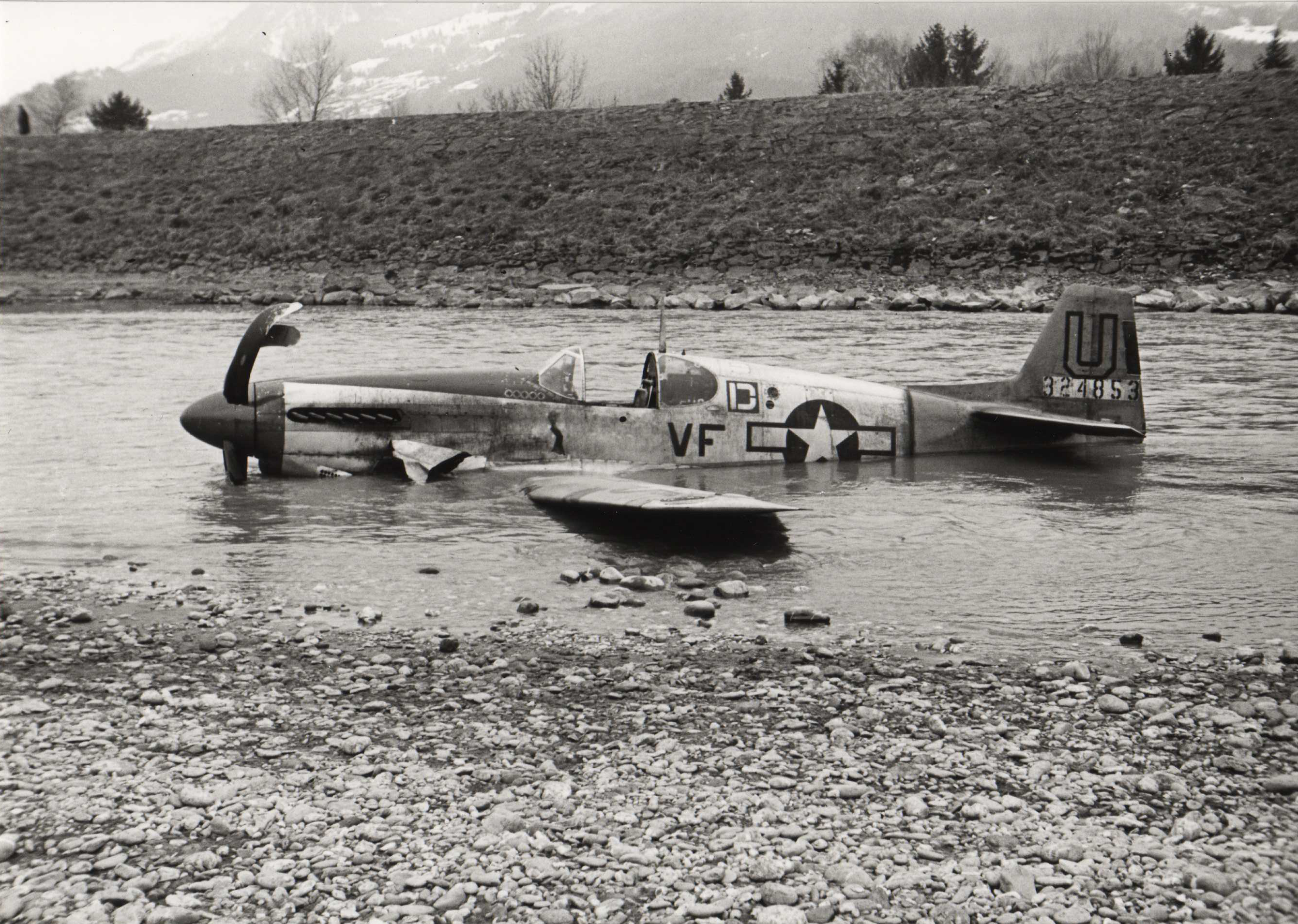 Plane in river