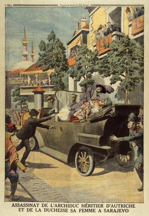 Das Attentat in einer Illustration des Petit Journal.