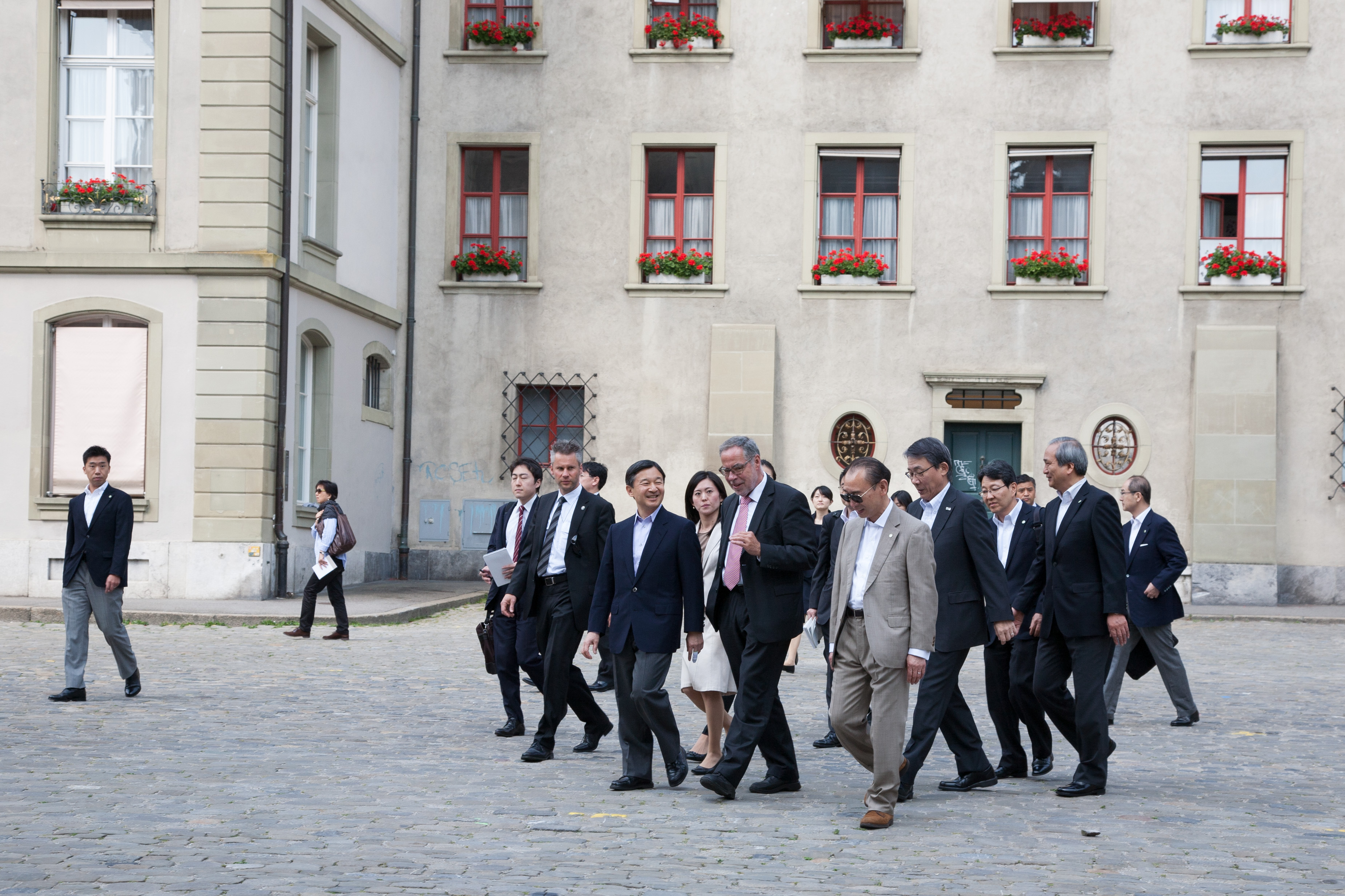 Visita a Suiza de Naruhito en 2014