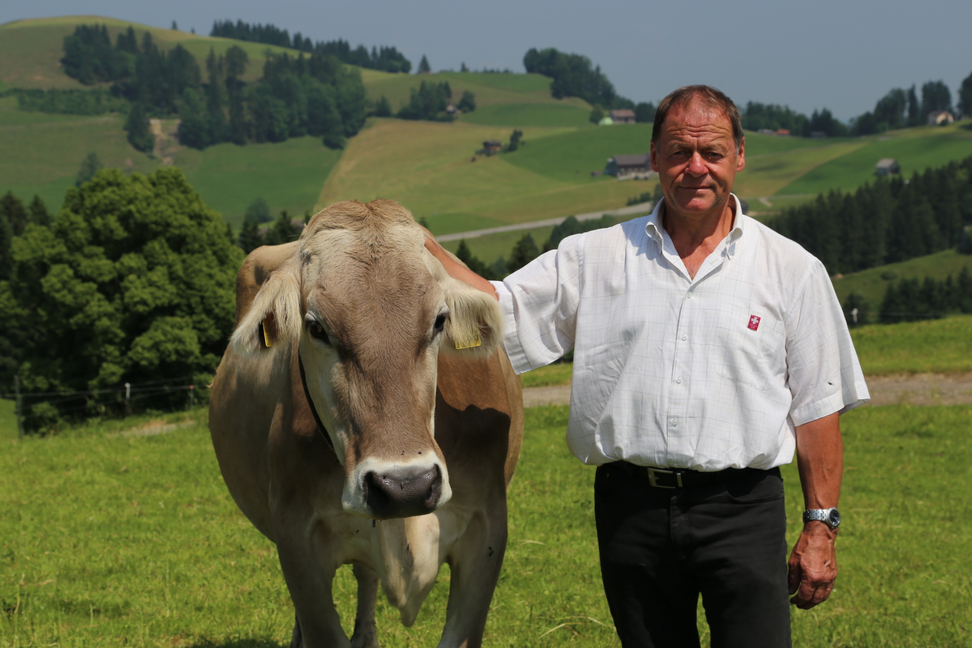 Robert Bischofberger with products