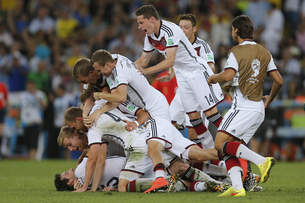 Germany s national team celebrates