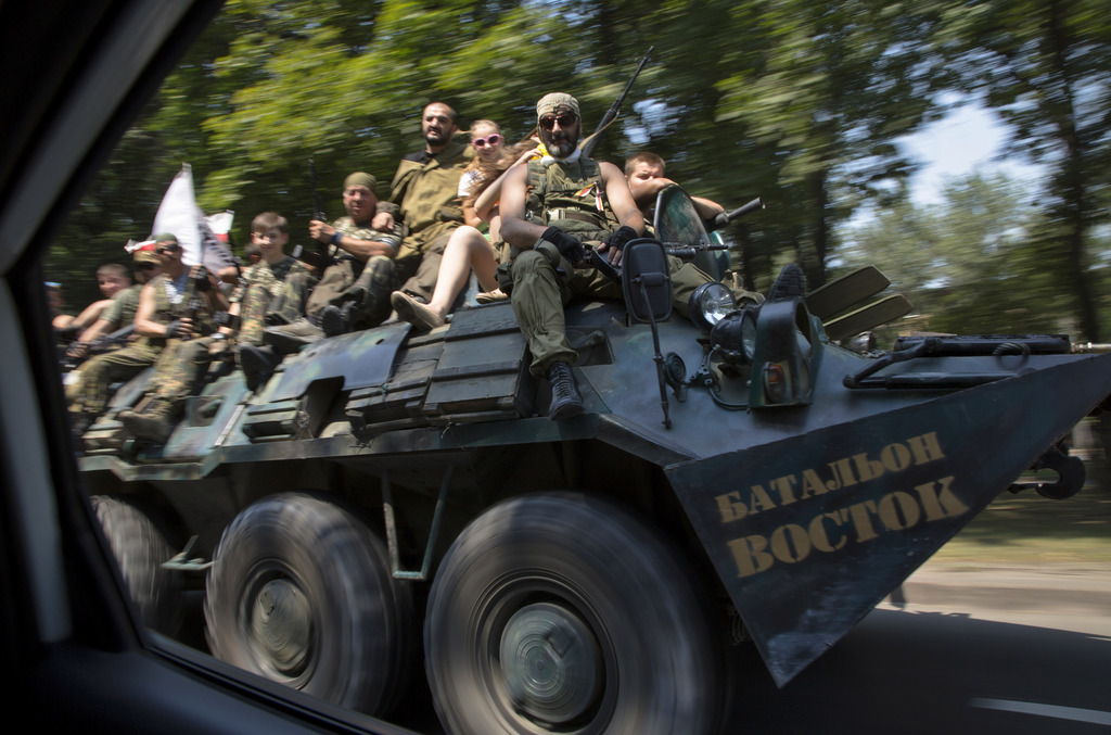 Pro-Russian rebels in Donetsk