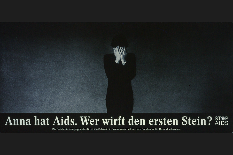 Cartaz de campanha contra a aids