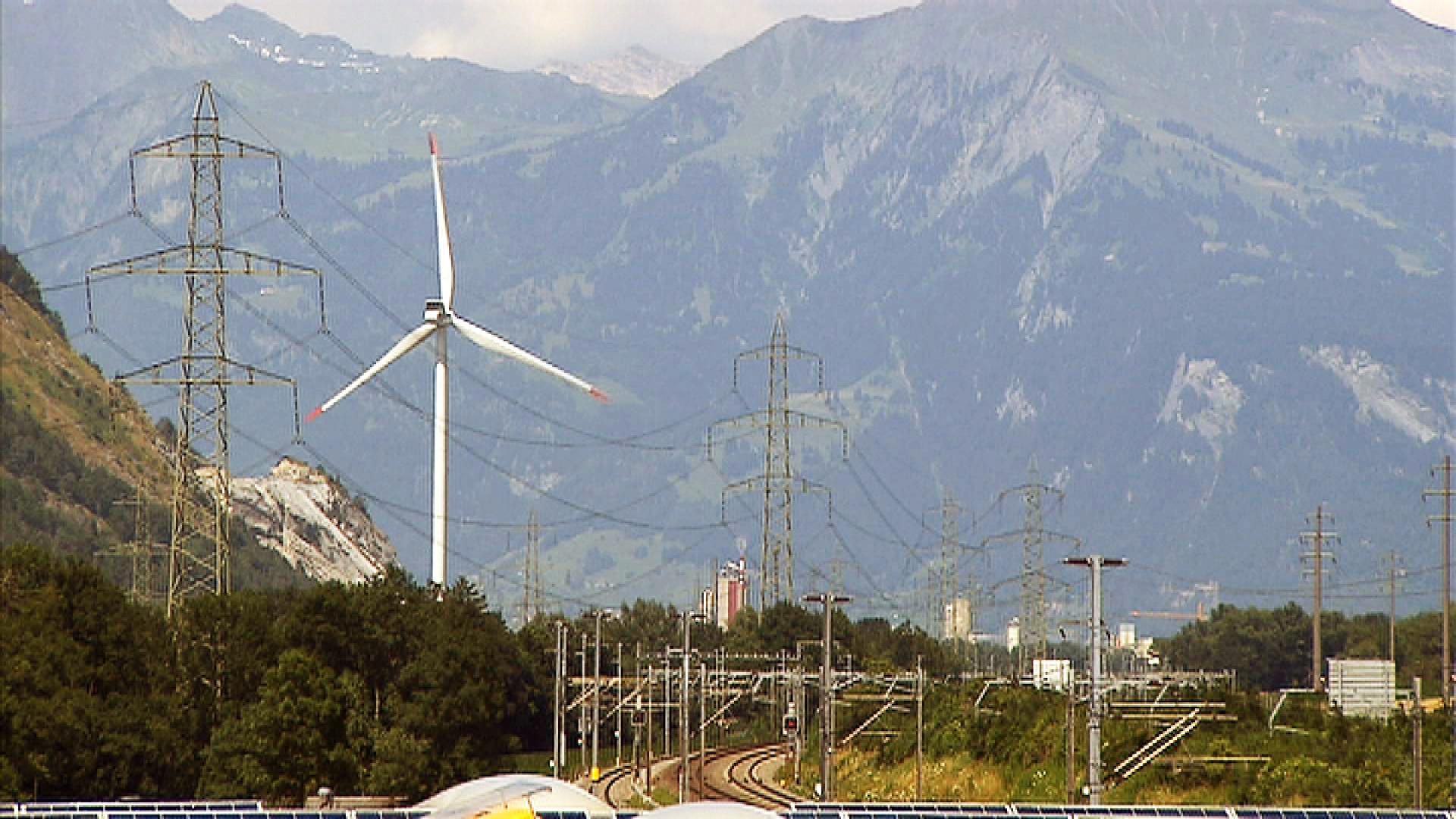 Wind turbine in Switzerland