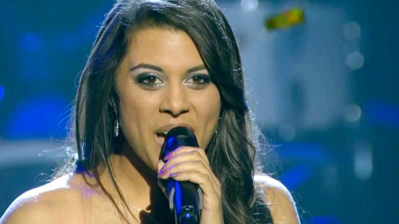 The singer Mélanie René