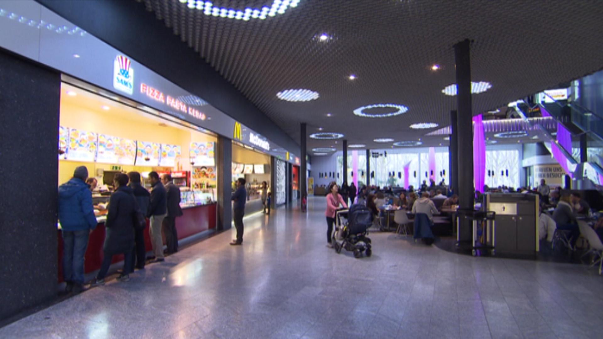 Inside of the Stücki shopping centre in Basel