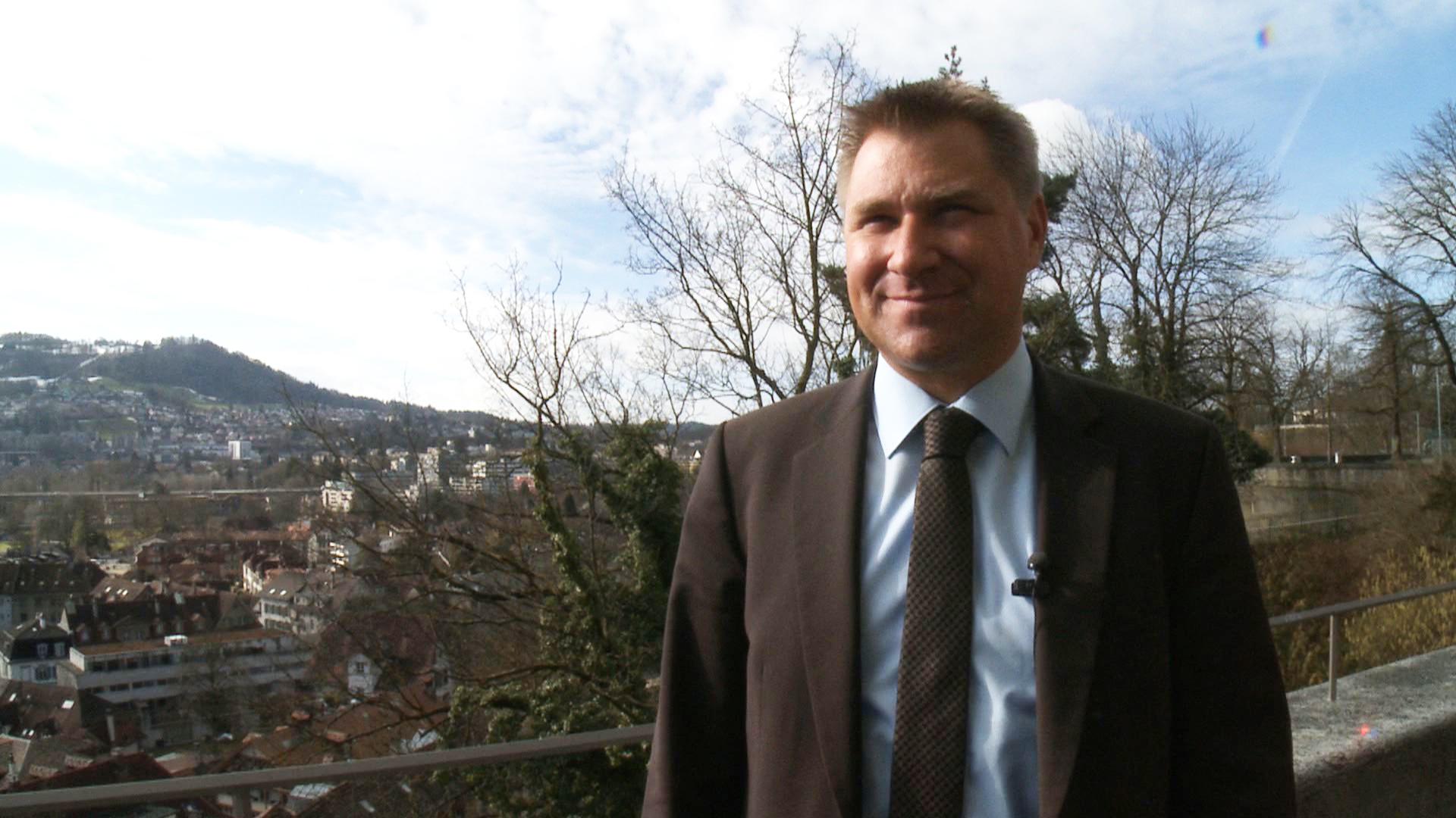 Toni Brunner, president of the Swiss People s Party