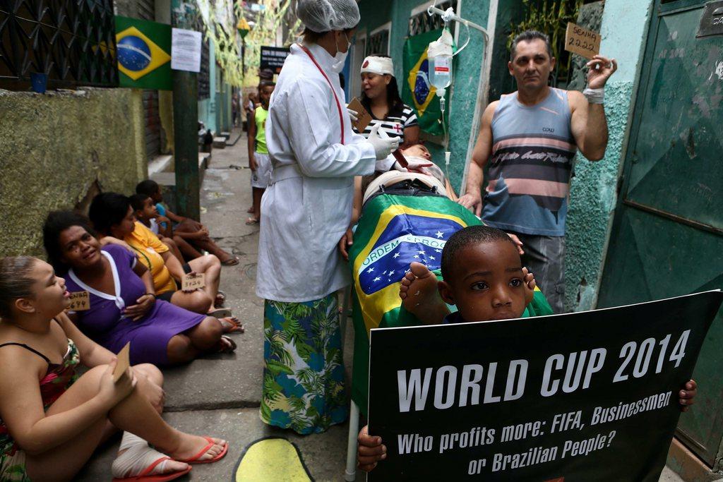 Alley in Brazil with poor medical care