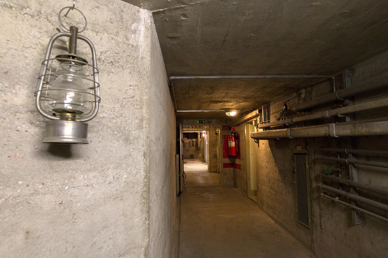 Lampe à pétrole dans une fortification alpine