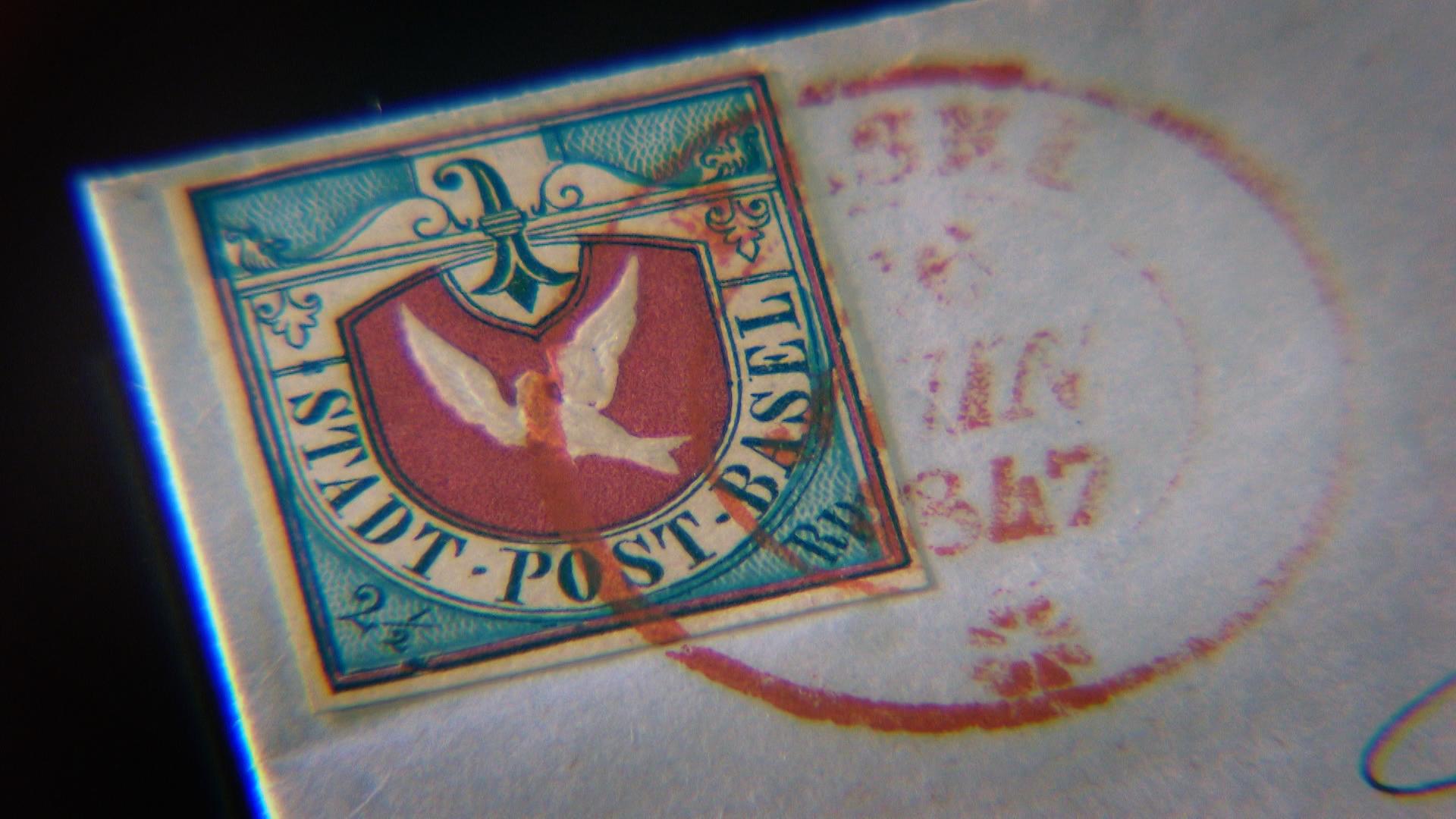The postage stamp “Basler Dybli” (Basel Dove)