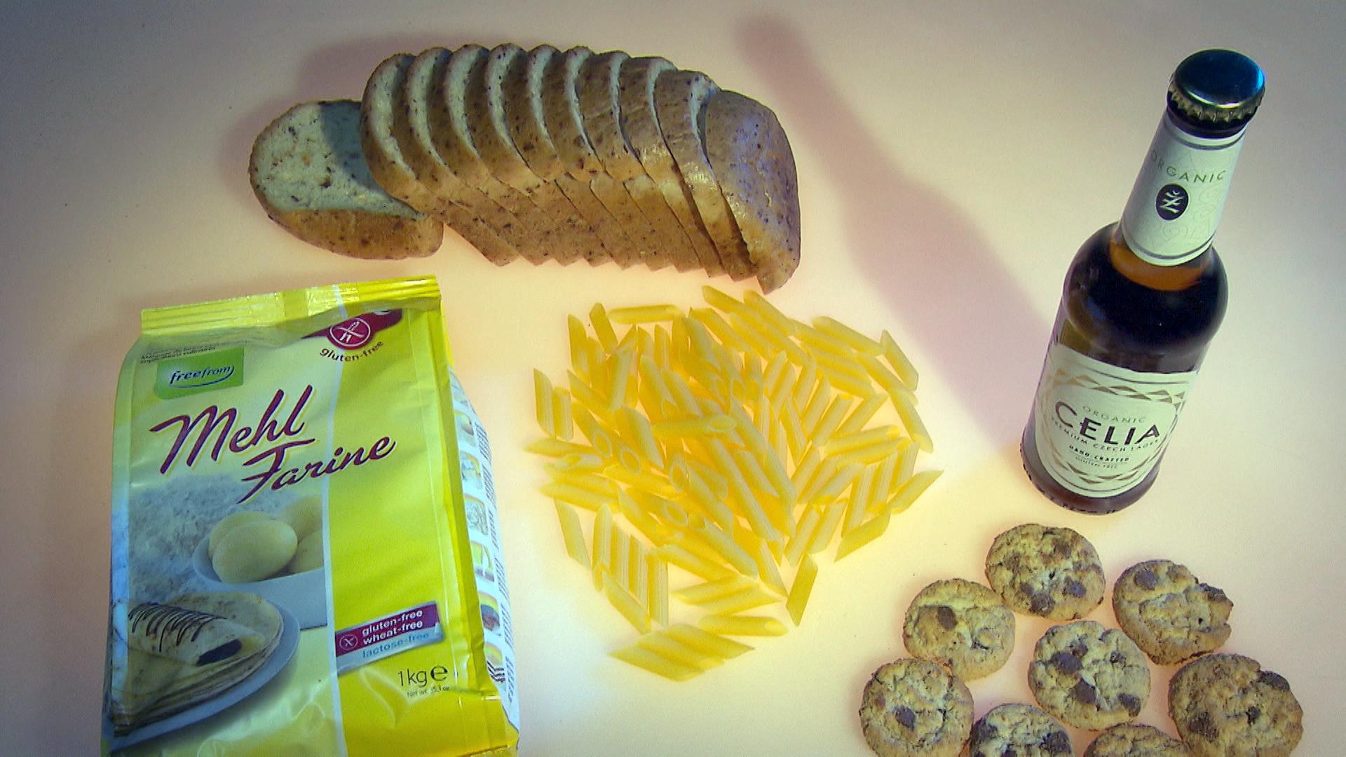Bread, biscuits, beer, pasta, flour