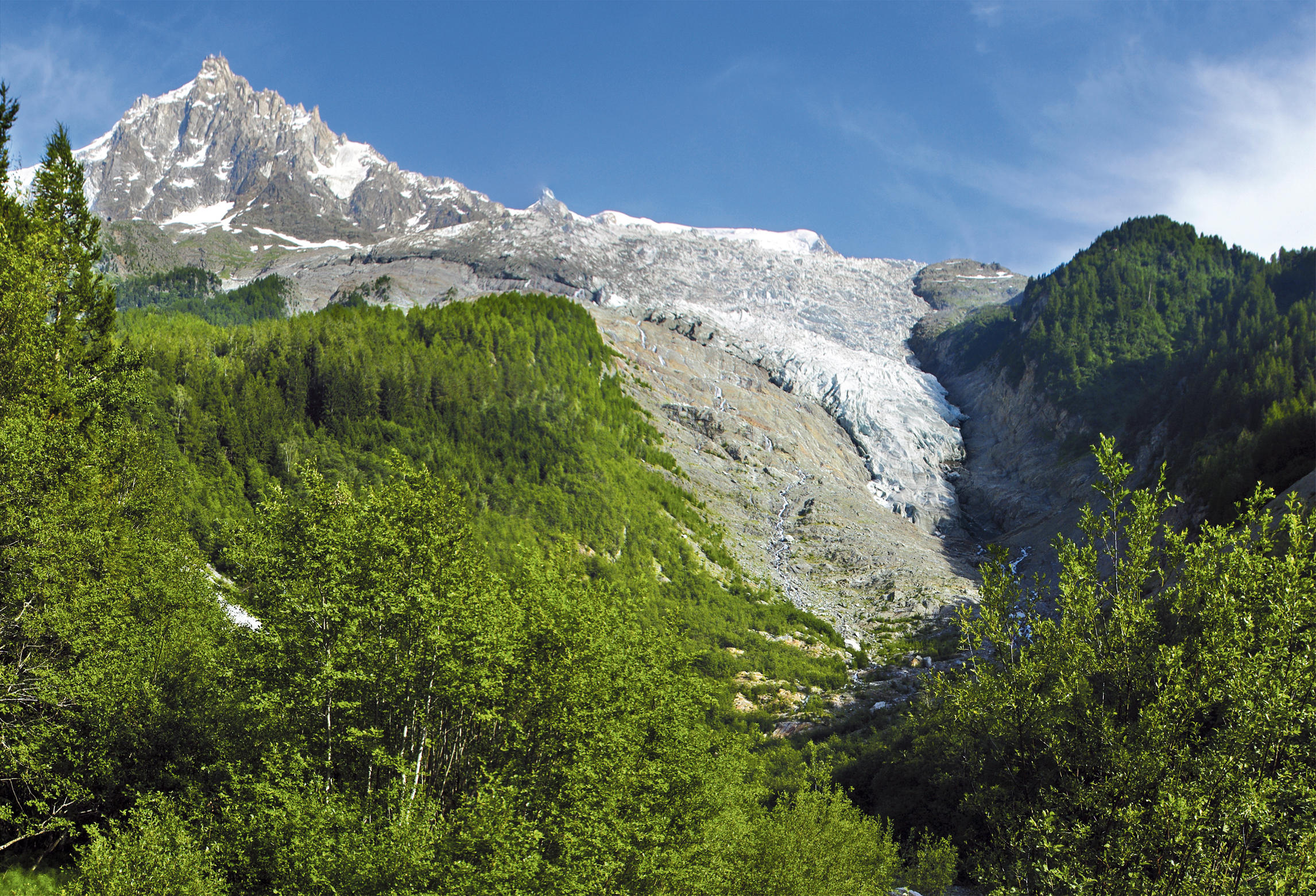 Berg mit Gletscher