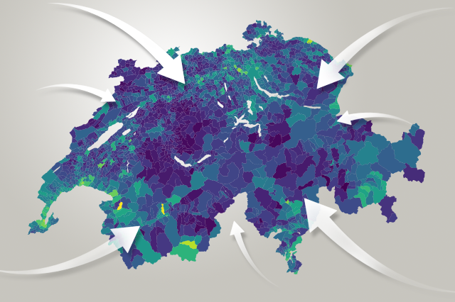 Swiss map explainer graphic