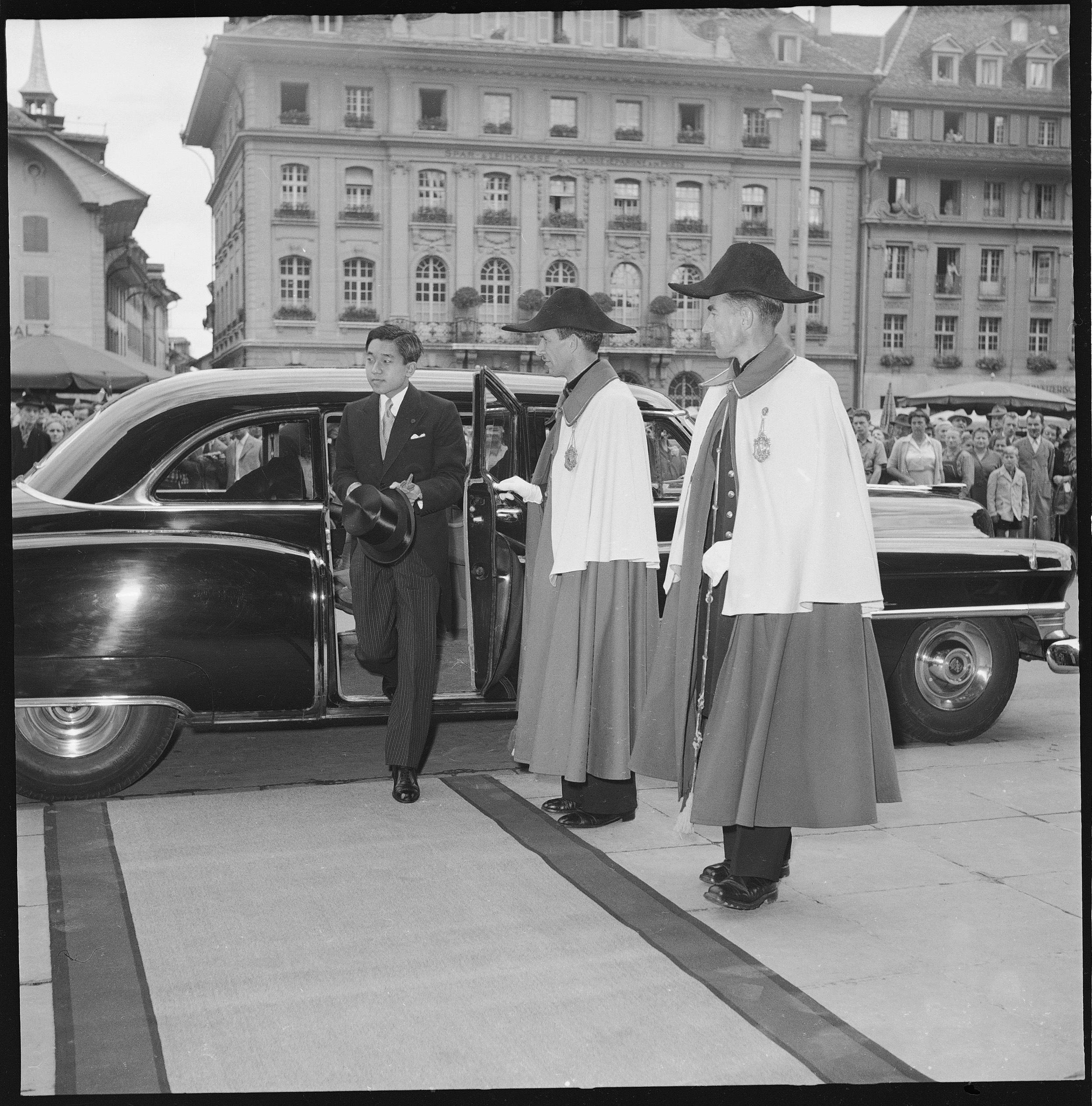 Visita de Akihito a Suiza en 1953