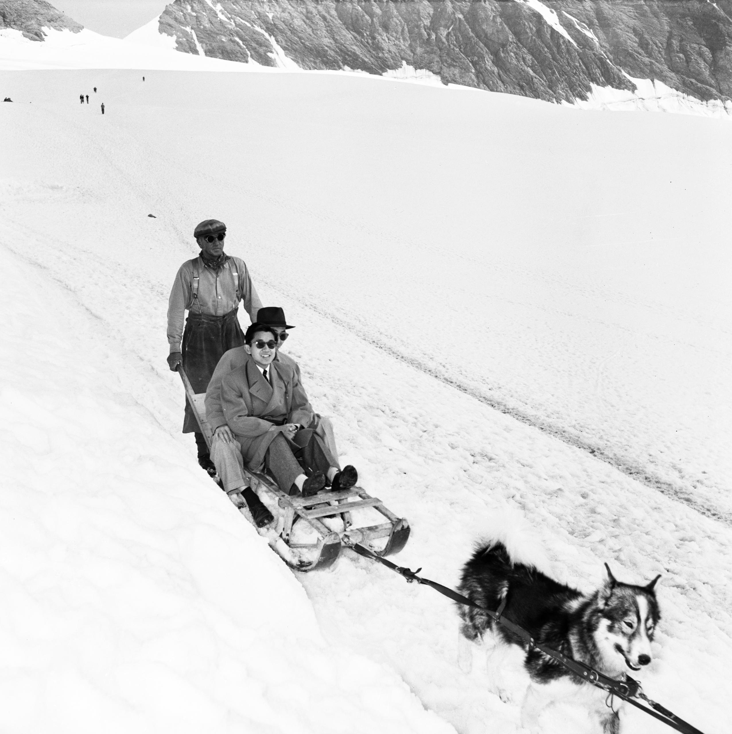 Visita de Akihito a Suiza en 1953