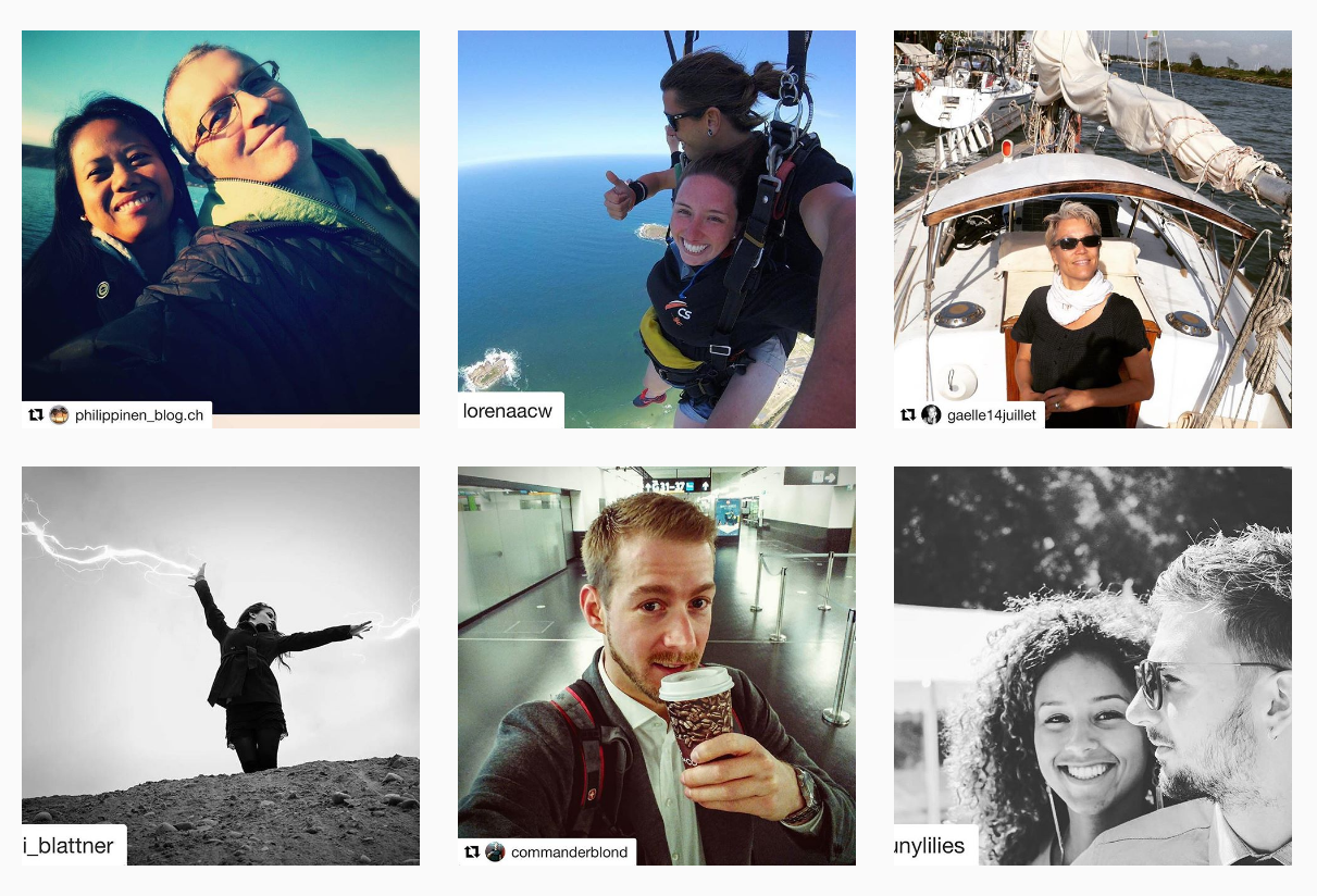 Dê visibilidade à Suíça no estrangeiro: marque suas fotos no Instagram com o hashtag #WeAreSwissAbroad