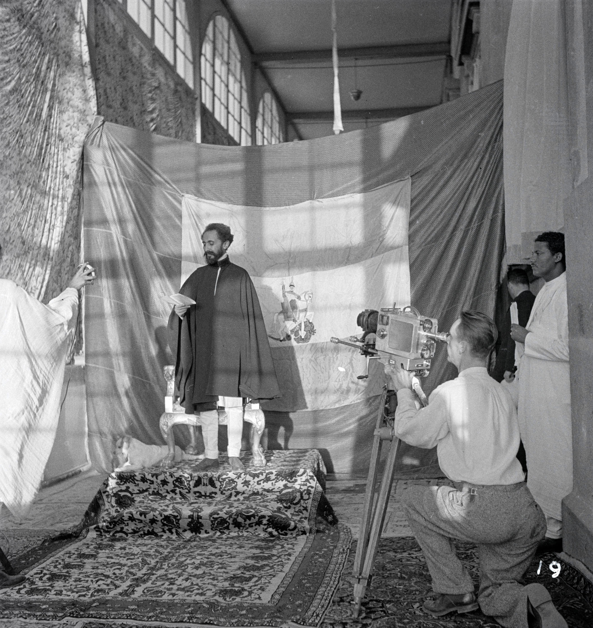 Audience avec Haile Selassie, en Abyssinie, 1934 