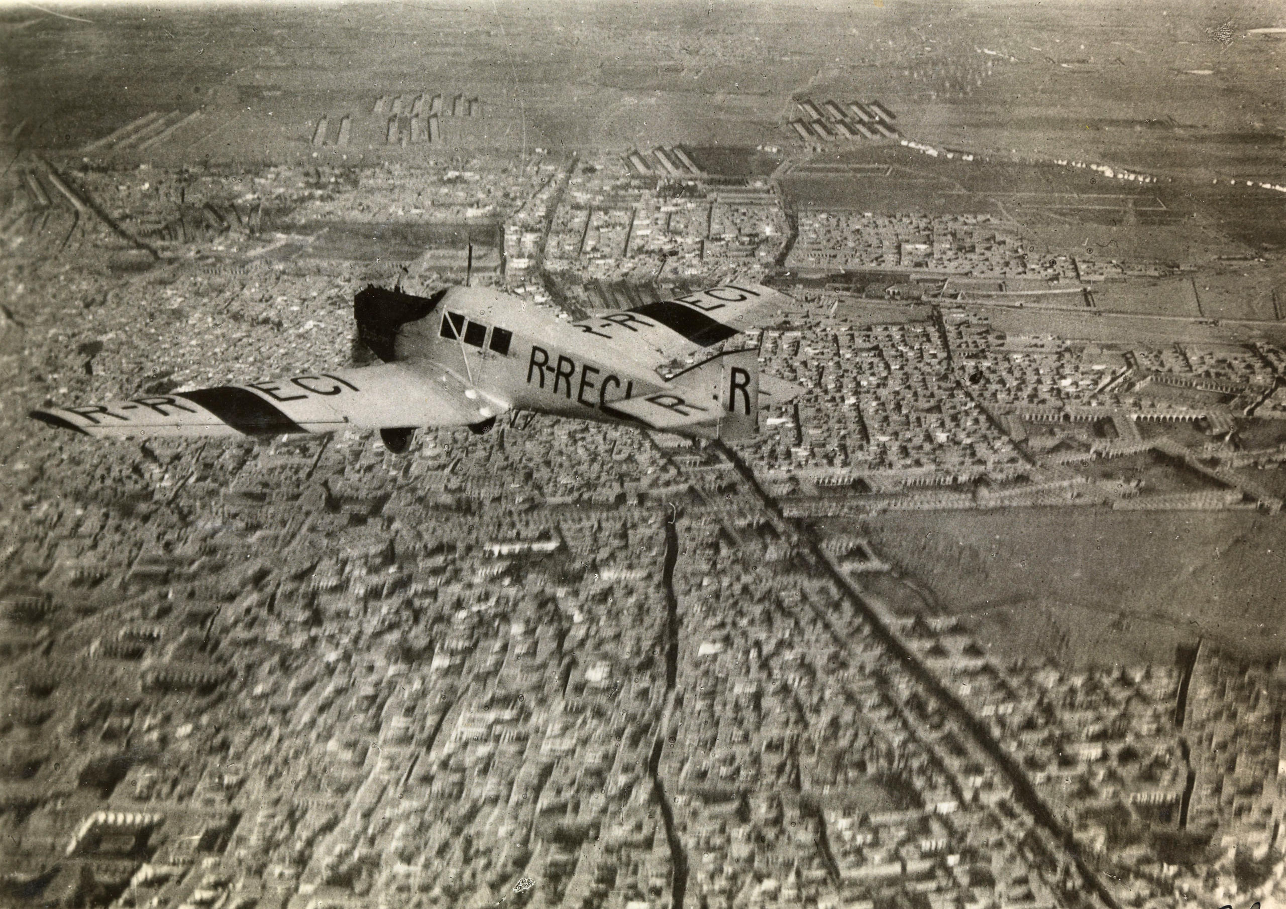 Aereo al di sopra di Teheran