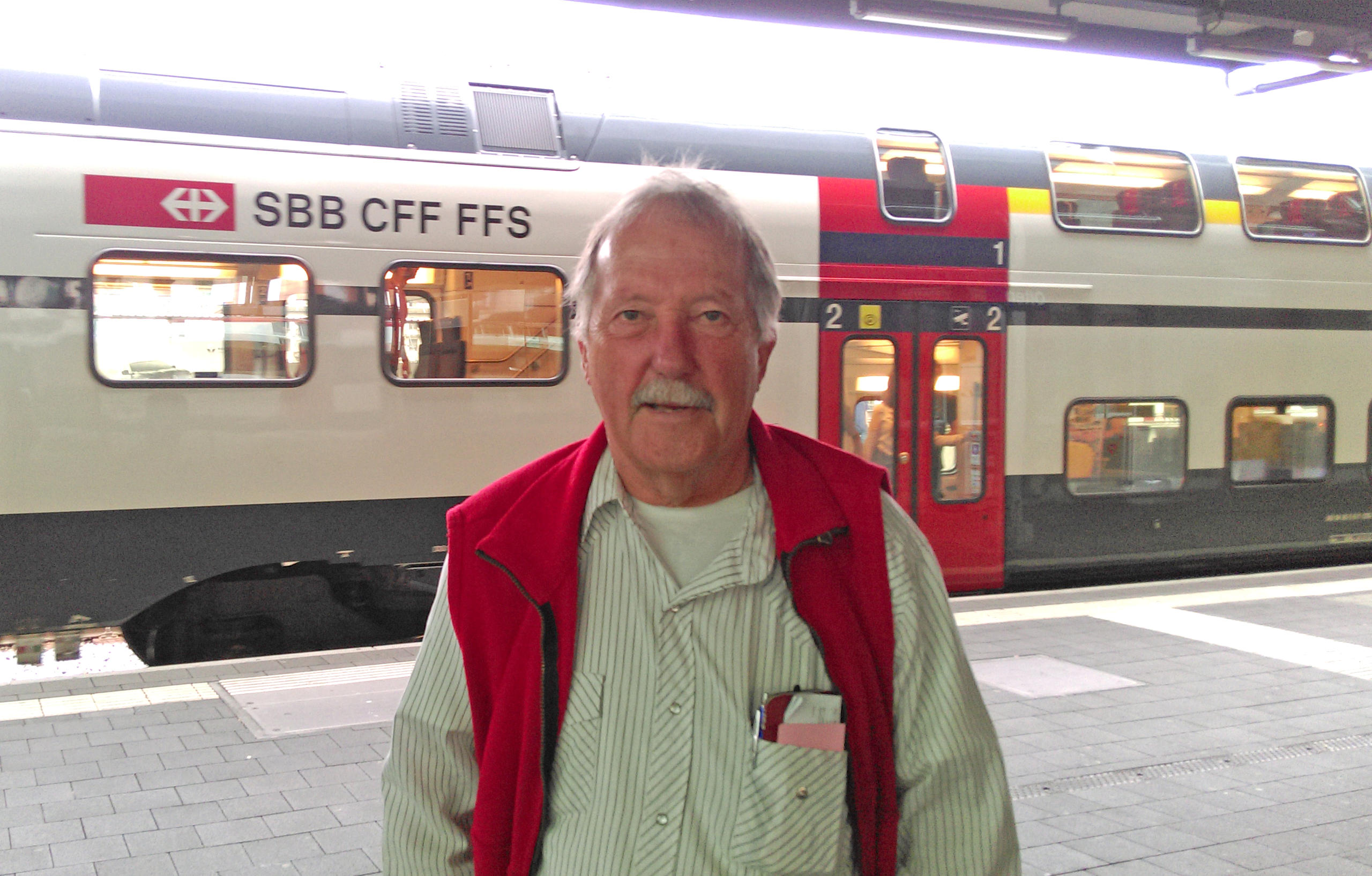 Andres Brändli 和火车挺有缘。