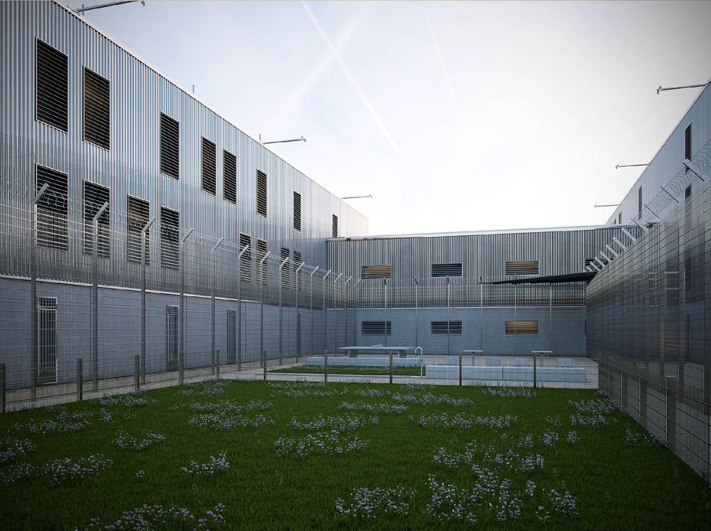 Exterior view of Swiss prison