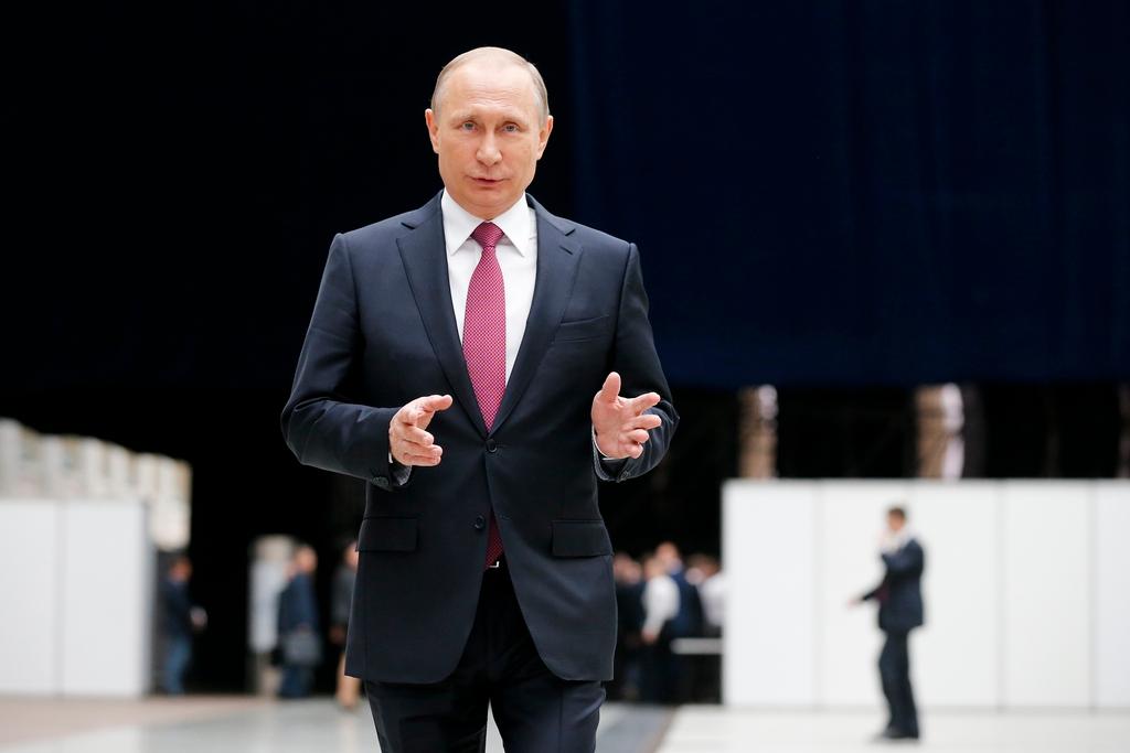 Владимир Путин, президент Российской Федерации, участвует в телевизонной Прямой линии 15 июня 2017 года.