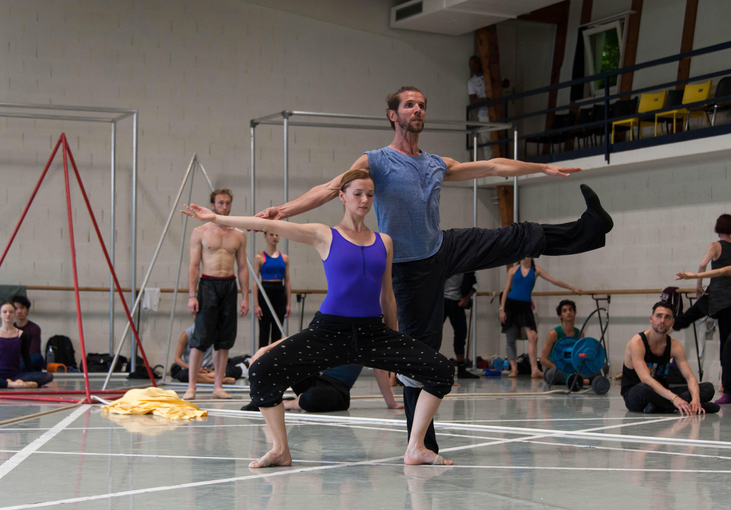 two dancers dancing