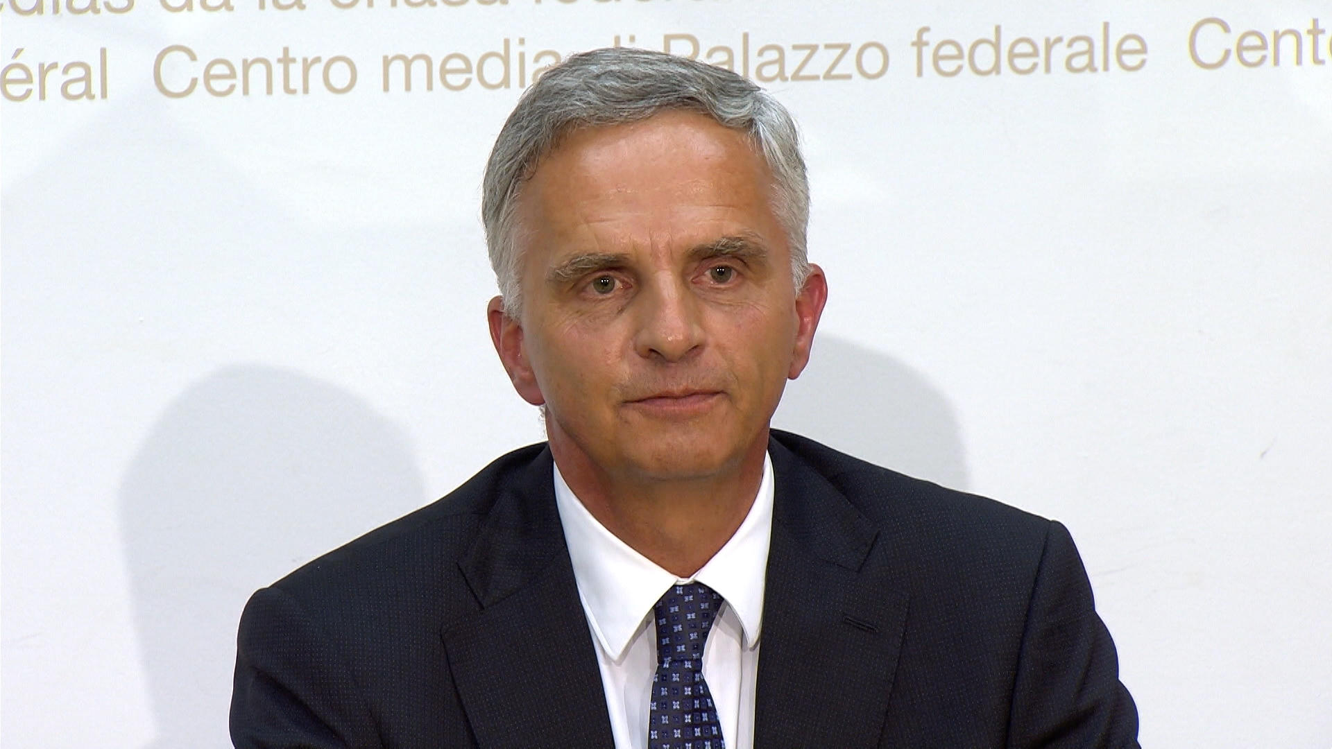 Didier Burkhalter at news conference
