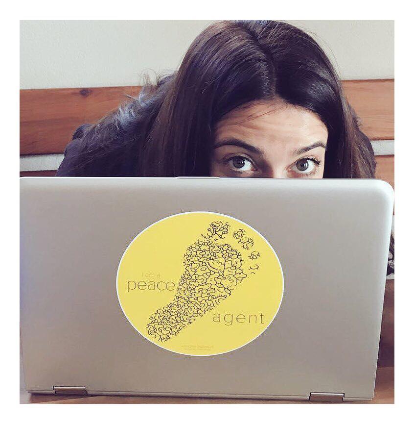 Lea Suter, founder of Peaceprints organisation