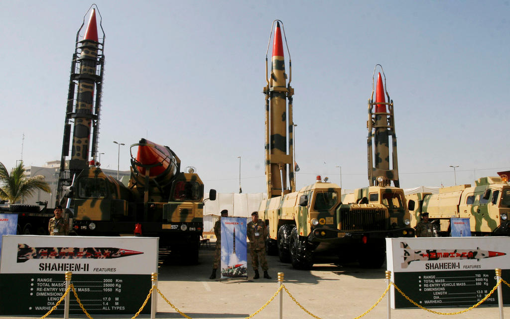 Pakistan-made missiles capable of carrying nuclear warheads