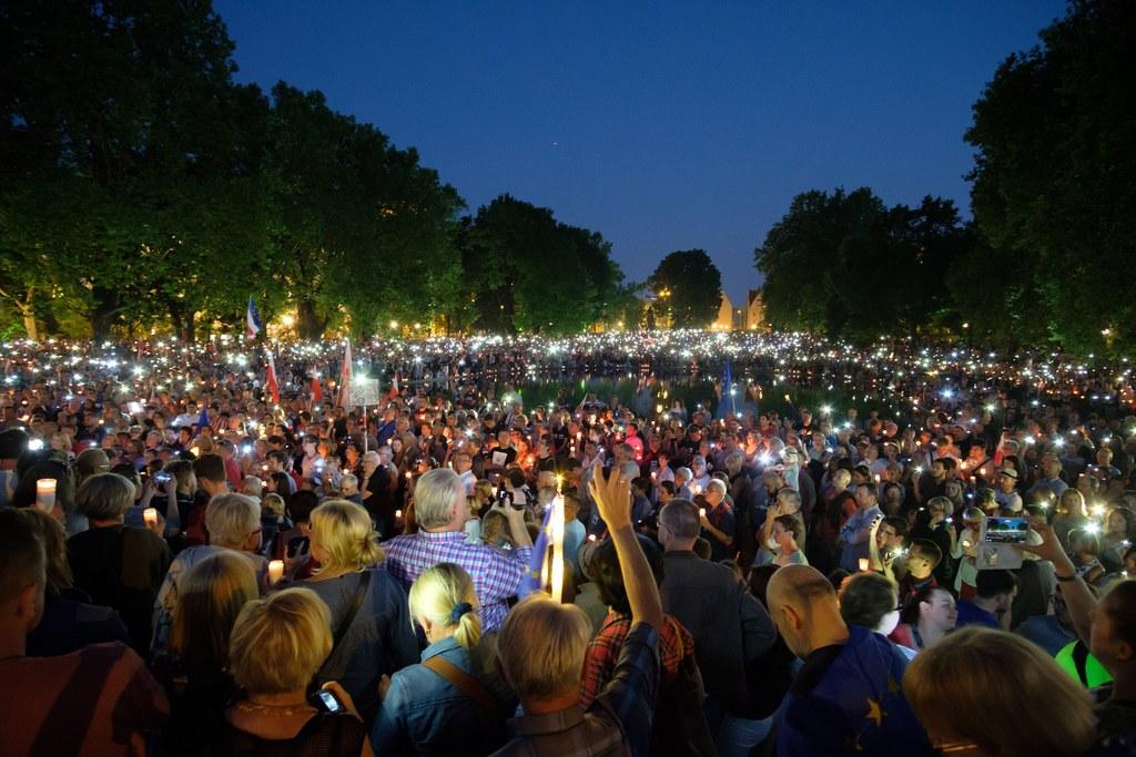 Manifestanti in Polonia