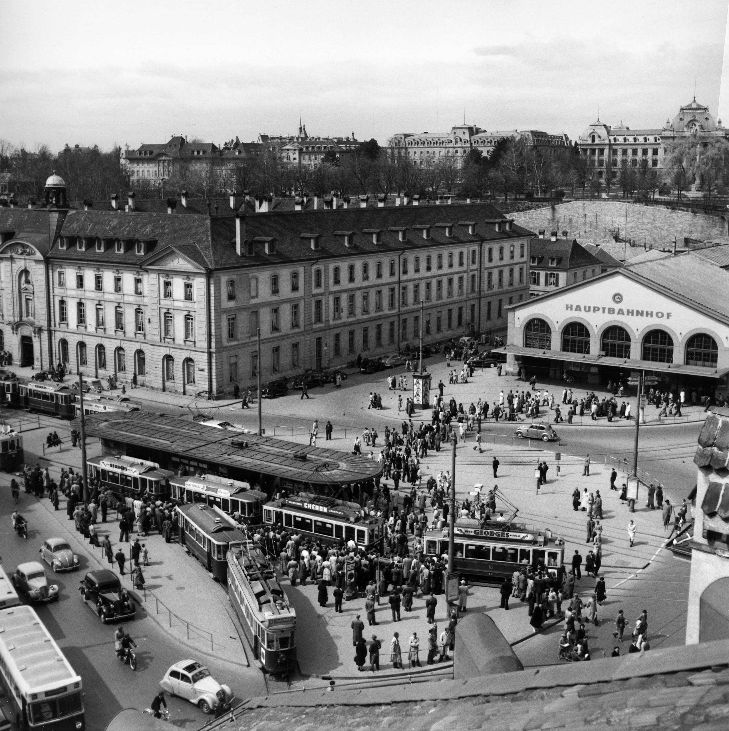 Bahnhofplatz Bern 1951