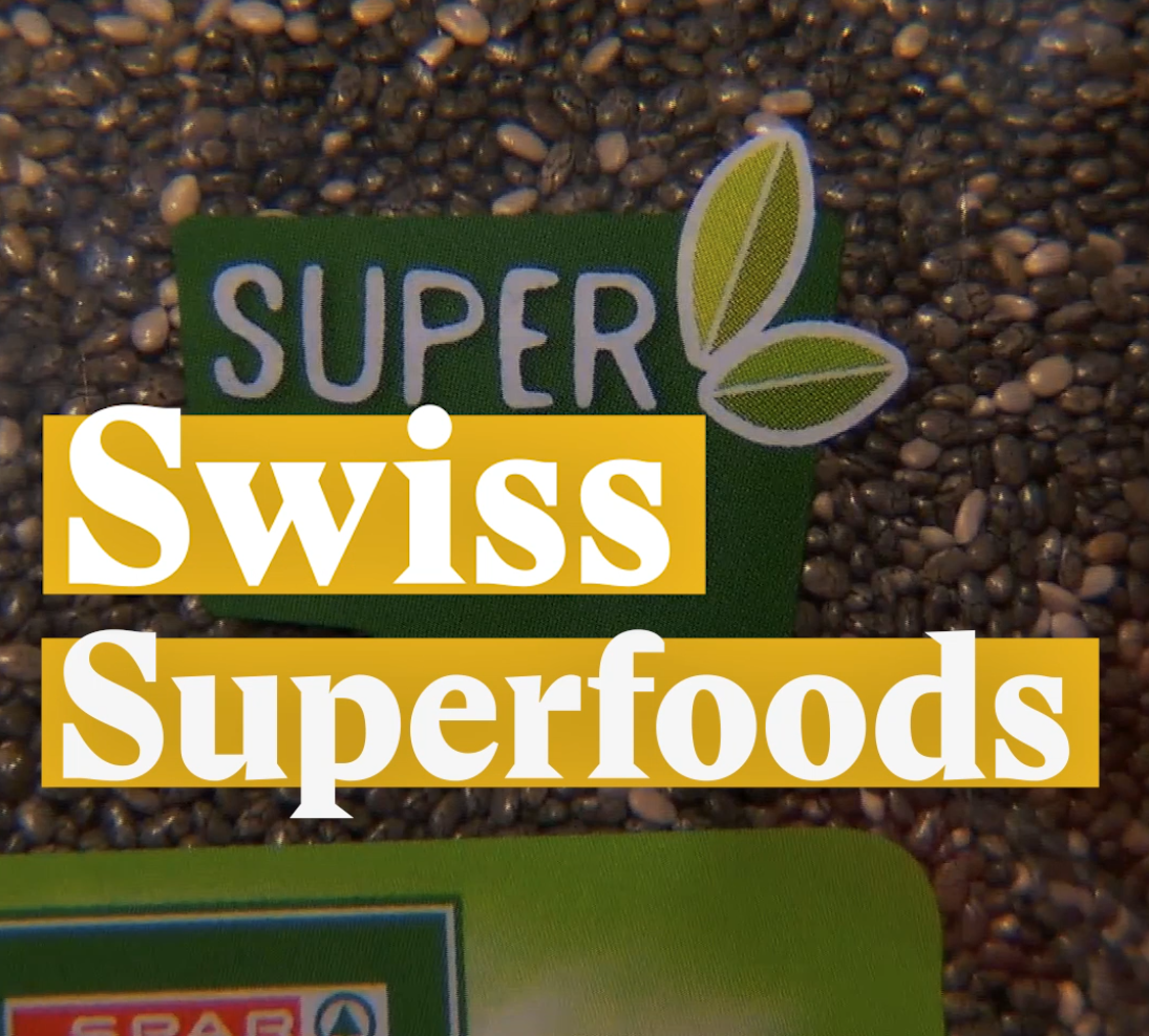 Cover image for a Nouvo video on superfoods from Switzerland.