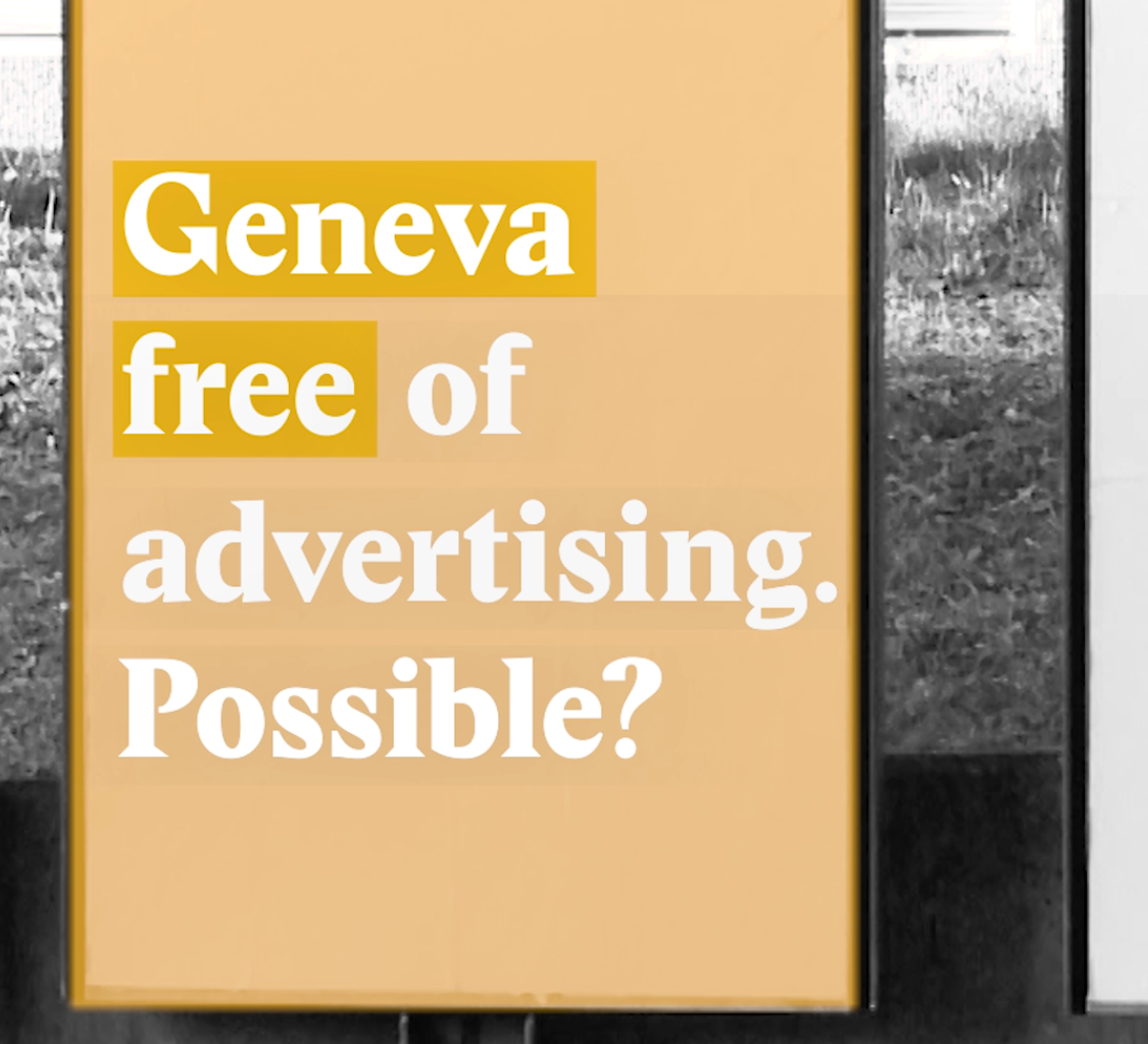 Cover image for a Nouvo video about an initiative to ban ads from the streets of Geneva.