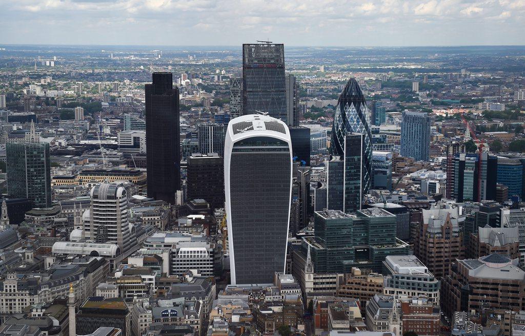 city of london from above