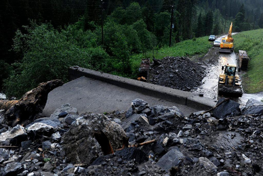 ヴォー州シャトー・デーの土砂崩れ