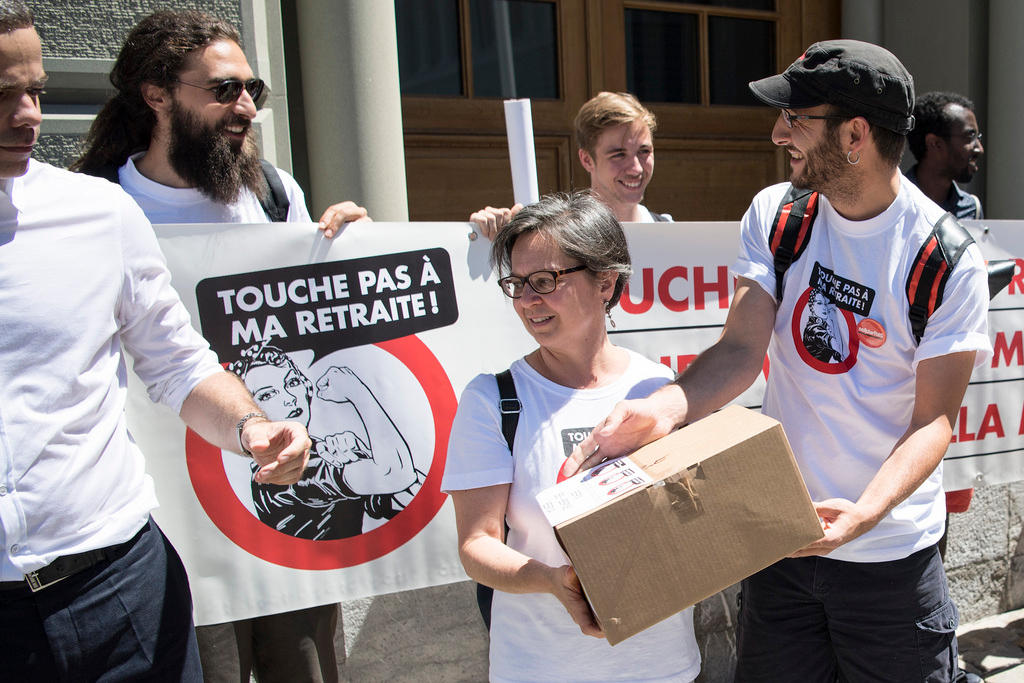 Demonstration zur Sicherung der Renten