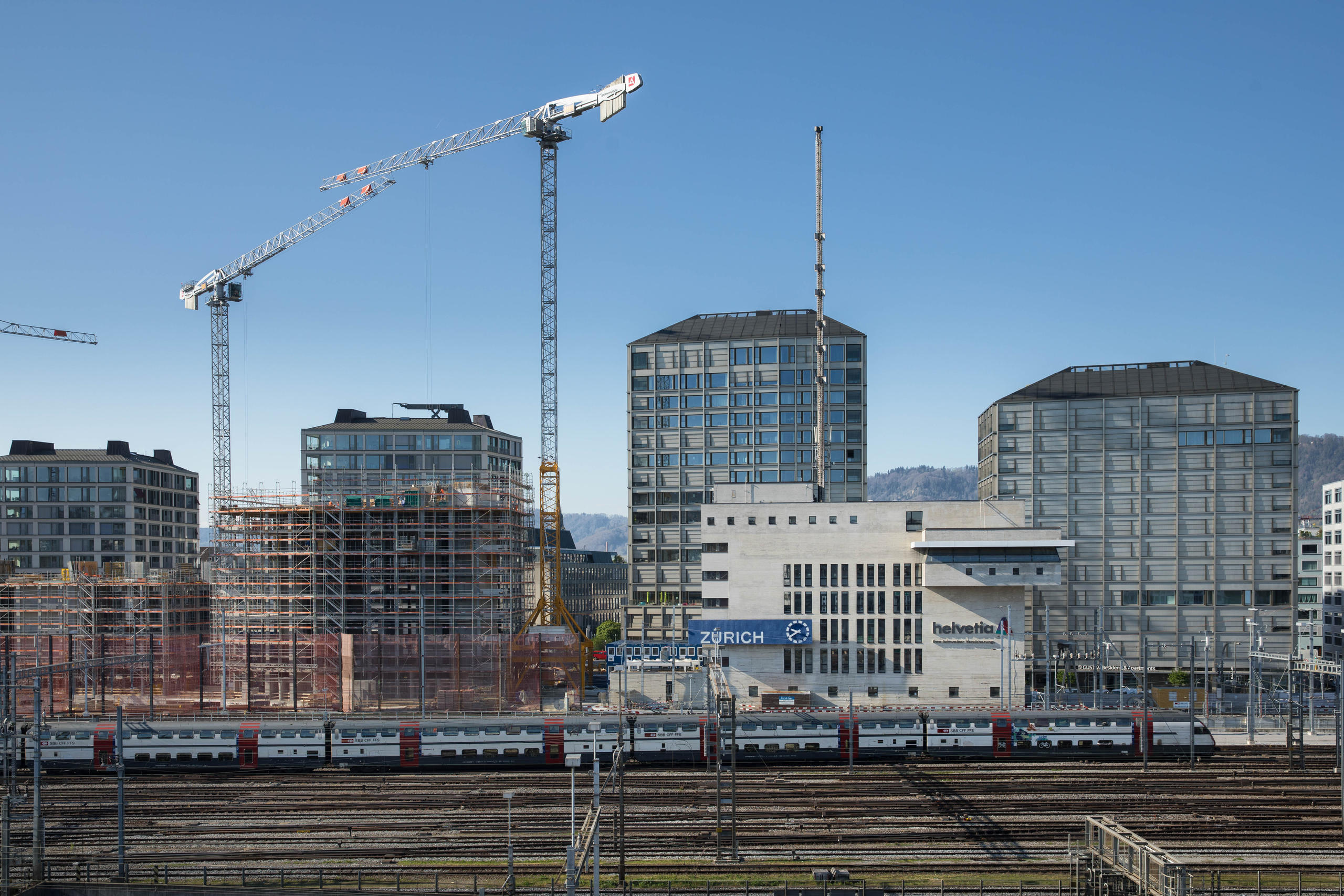 Vista del Europaalle, desde la estación de ferrocarriles.