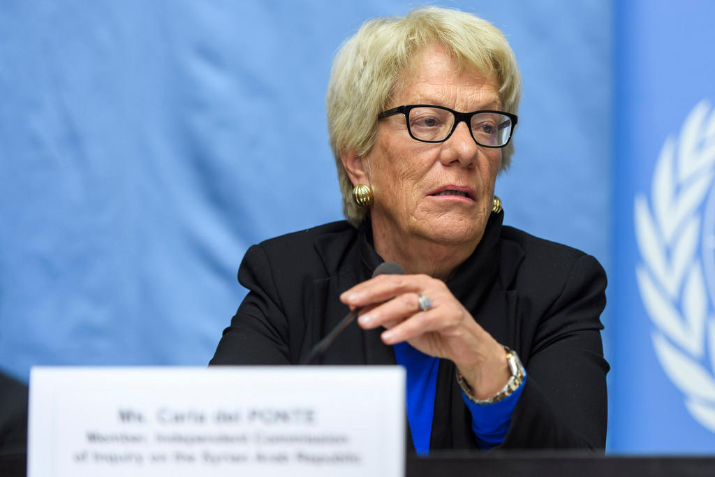 Carla del Ponte member of UN s Independent Commission of Inquiry on the Syrian Arab Republic