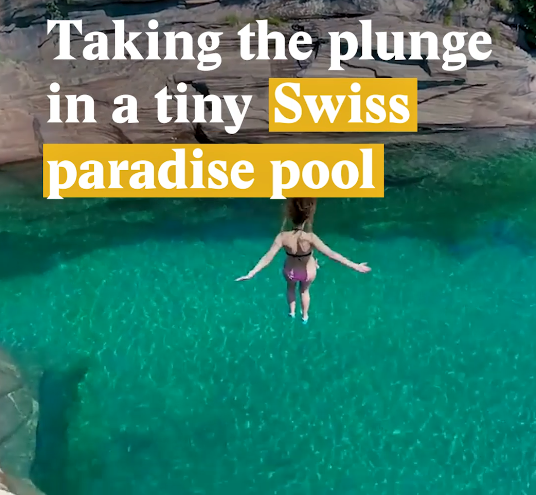 A cover image for a Nouvo video about tourism in Ticino.