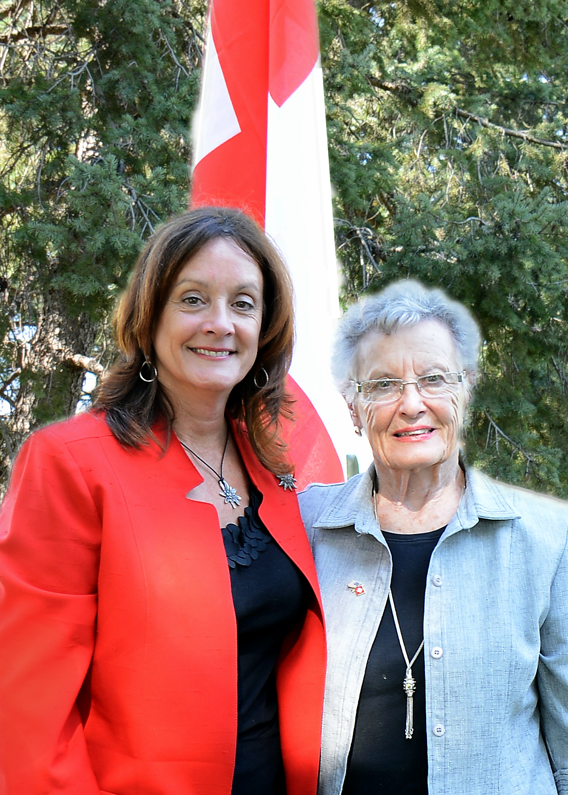 Beth Zurbuchen mit ihrer Mutter.