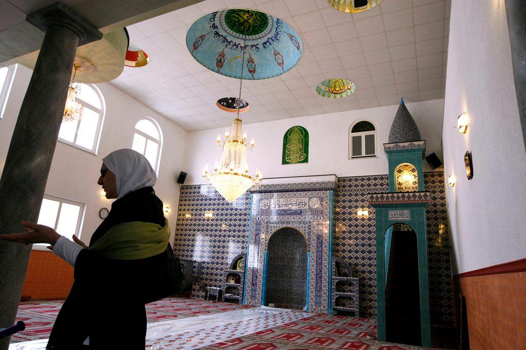 An open day at Emmenbrücke mosque near Lucerne in central Switzerland