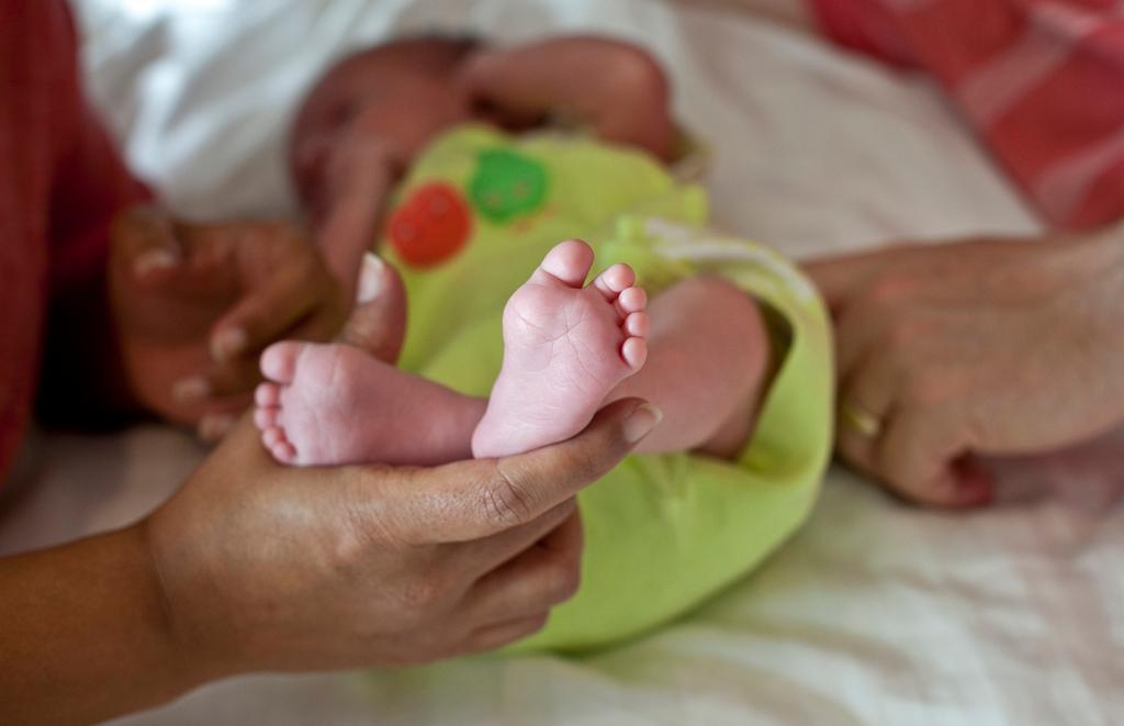 baby feet and hands