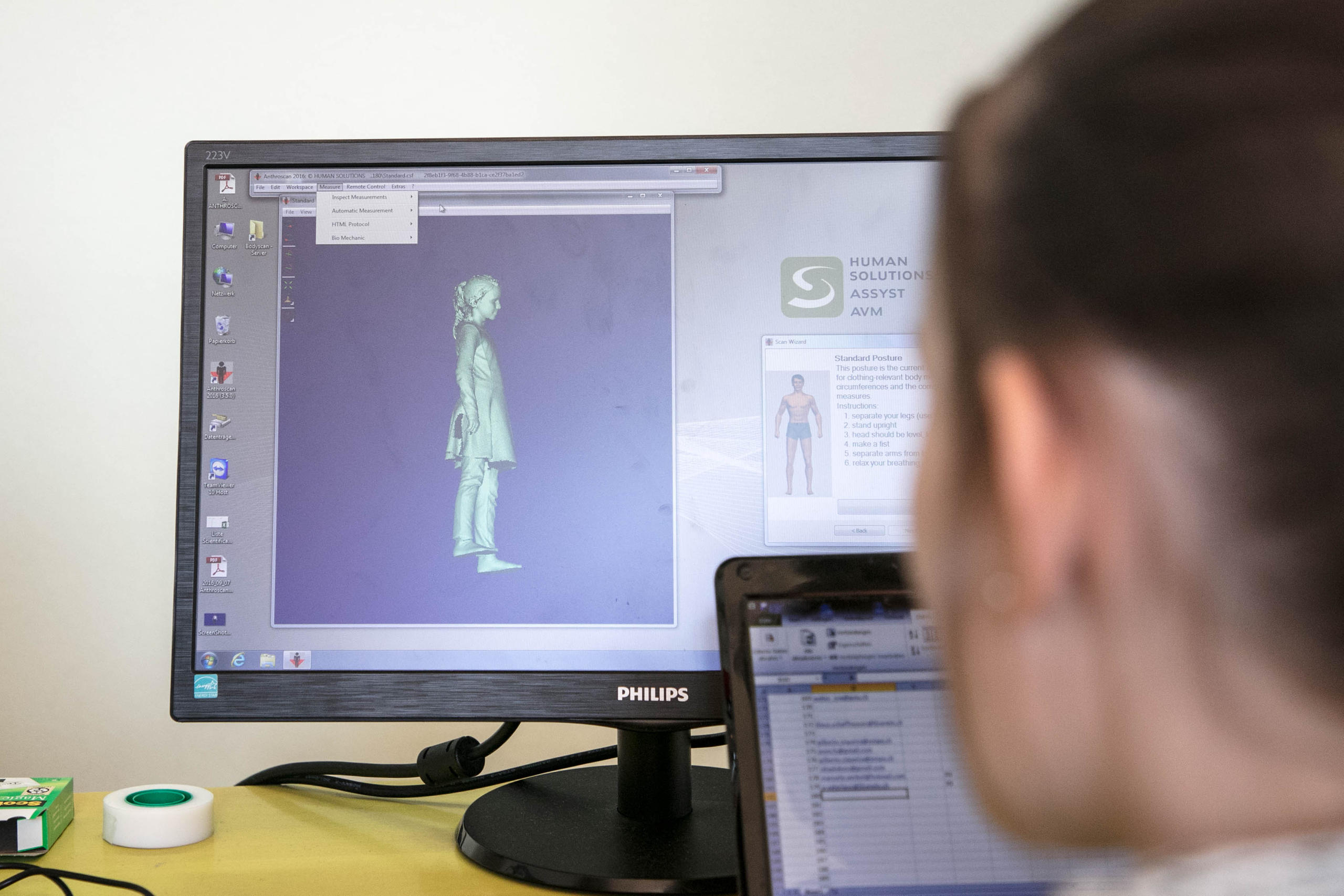 人体の3Dイメージ