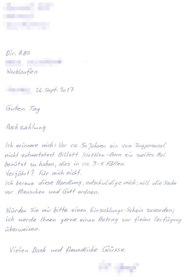 A letter