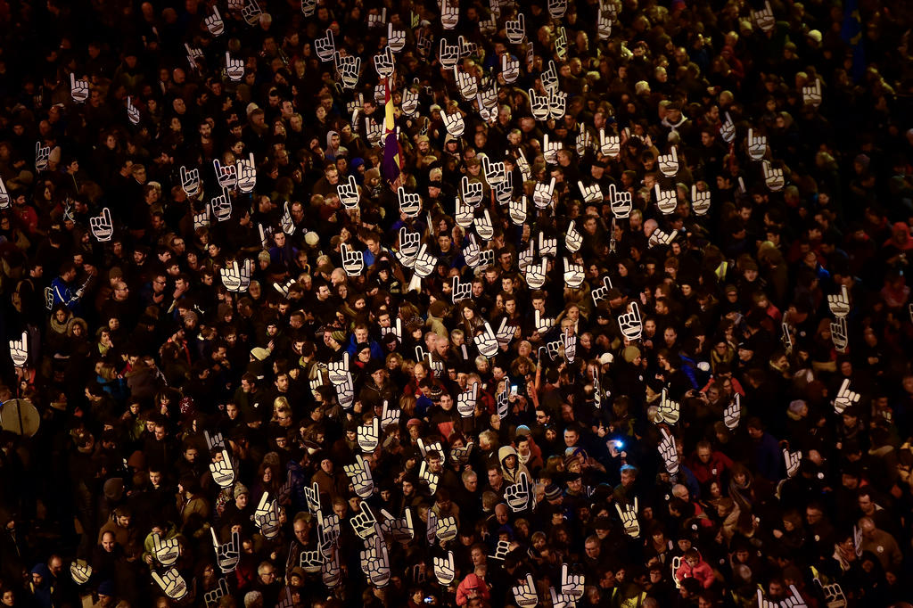 demonstration in spain