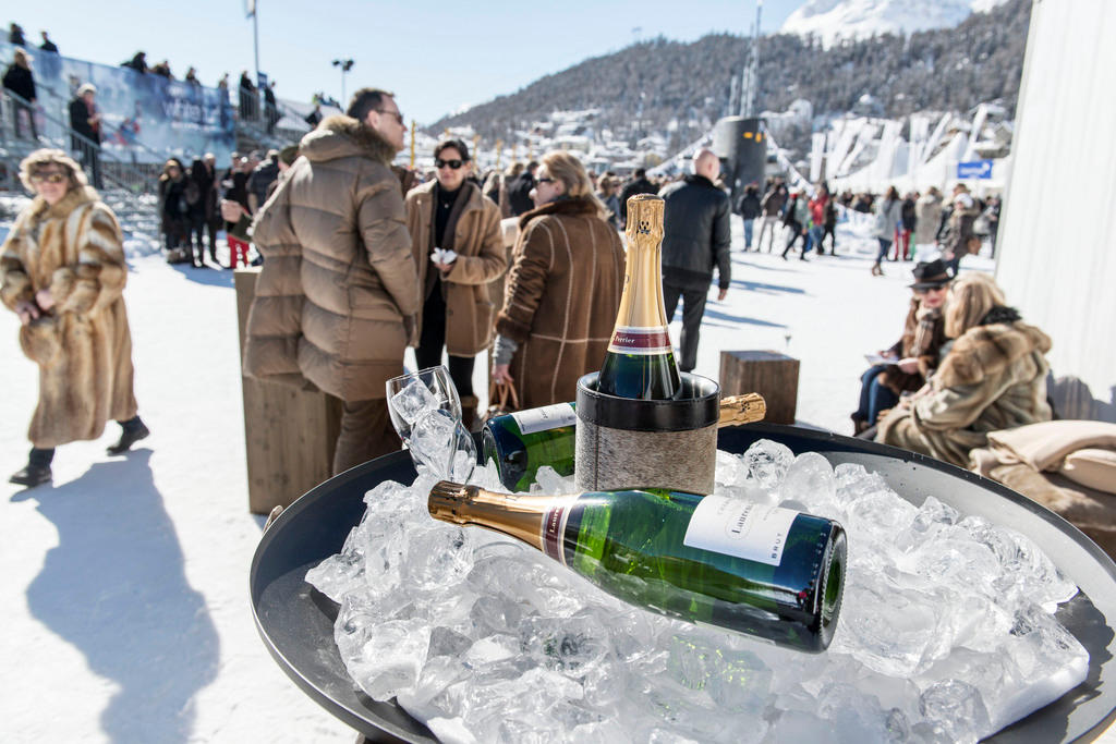 Wealth in evidence - visitors to St Moritz